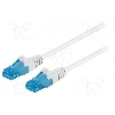 Patch cord Cat 6a, U/UTP, conexiune 1:1, rotund, 1m, Goobay - 59824