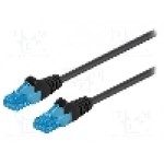 Patch cord Cat 6a, U/UTP, conexiune 1:1, rotund, 30m, Goobay - 55415