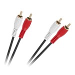 CABLU 2RCA-2RCA 3M 4MM NEGRU - KPO2613A-3