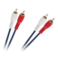 CABLU 2RCA-2RCA 3M ALBASTRU 4MM - KPO2613-3