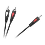 CABLU 3.5 TATA-2RCA 1.8M ECO-LINE CABLETECH - KPO4004-1.8