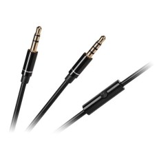 Cablu jack 3.5mm tata, la jack 3.5mm tata, cu microfon, 1.2m, KM0345M, L102162 Cablu jack 3.5mm tata, la jack 3.5mm tata, cu microfon, 1.2m, KM0345M, L102162
