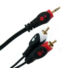 CABLU JACK 3.5 TATA - 2XRCA ECONOMIC 1.8M - KPO3902-1.8