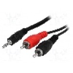 Cablu Jack - RCA, 0.2m, BQ CABLE - BQC-JPS2RP-0020