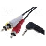 Cablu Jack - RCA, 2.5m, BQ CABLE - CABLE-442/2.5