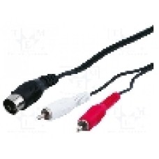 Cablu RCA - DIN, 1.5m, Goobay - 50014