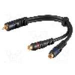 Cablu RCA - RCA, 0.2m, Goobay - 50930