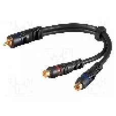 Cablu RCA - RCA, 0.2m, Goobay - 50930