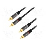 Cablu RCA - RCA, 0.5m, LOGILINK - CA1201