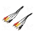 Cablu RCA - RCA, 1.5m, Goobay - 50033