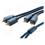 Cablu RCA - RCA, 3m, CLICKTRONIC - 70380