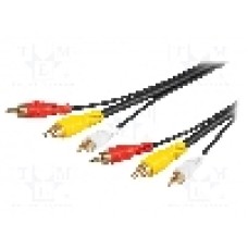 Cablu RCA - RCA, 5m, Goobay - 50140
