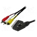 Cablu RCA - SCART, 2m, LOGILINK - CA1029