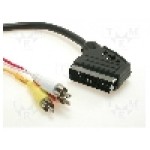 Cablu RCA - SCART, 3m, Goobay - 50365