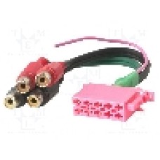 ISO mufa, RCA soclu x4, 10 pini - 