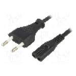 Cablu alimentare AC, 1.5m, 2 fire, culoare negru, CEE 7/16 (C) mufa, IEC C7 mama, ESPE - 