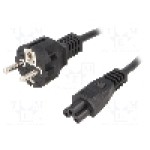 Cablu alimentare AC, 1.5m, 3 fire, culoare negru, CEE 7/7 (E/F) mufa, IEC C5 mama, ESPE - 