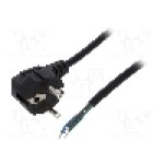 Cablu alimentare AC, 1.5m, 3 fire, culoare negru, cabluri, CEE 7/7 (E/F) ştecar in unghi, AKYGA - AK-OT-01A