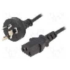 Cablu alimentare AC, 1.8m, 3 fire, culoare negru, AS/NZS 3112 (I) mufa, IEC C13 mama, ESPE - 