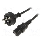 Cablu alimentare AC, 1.8m, 3 fire, culoare negru, AS/NZS 3112 (I) mufa, IEC C13 mama, SUNNY - C13AU18