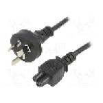 Cablu alimentare AC, 1.8m, 3 fire, culoare negru, AS/NZS 3112 (I) mufa, IEC C5 mama, ESPE - 