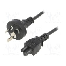 Cablu alimentare AC, 1.8m, 3 fire, culoare negru, AS/NZS 3112 (I) mufa, IEC C5 mama, ESPE - 