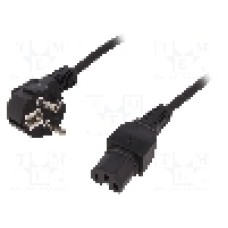 Cablu alimentare AC, 1.8m, 3 fire, culoare negru, CEE 7/7 (E/F) mufa, IEC C15 mama, LOGILINK - CP105