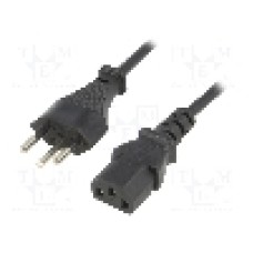 Cablu alimentare AC, 1.8m, 3 fire, culoare negru, IEC C13 mama, SEV-1011 (J) mufa, ESPE - 