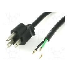 Cablu alimentare AC, 2m, 3 fire, culoare negru, cabluri, NEMA 5-15 (B) mufa, LIAN DUNG - 