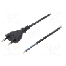 Cablu alimentare AC, 3m, 2 fire, culoare negru, cabluri, CEE 7/16 (C) mufa, PLASTROL - W-97140