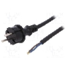 Cablu alimentare AC, 4.5m, 2 fire, culoare negru, cabluri, CEE 7/17 (C) mufa, PLASTROL - W-97200