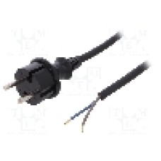 Cablu alimentare AC, 4.5m, 2 fire, culoare negru, cabluri, CEE 7/17 (C) mufa, PLASTROL - W-97235