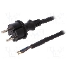 Cablu alimentare AC, 4.5m, 2 fire, culoare negru, cabluri, CEE 7/17 (C) mufa, PLASTROL - W-97263