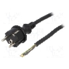 Cablu alimentare AC, 4.5m, 3 fire, culoare negru, cabluri, CEE 7/7 (E/F) mufa, SCHUKO mufa, PLASTROL - W-97210