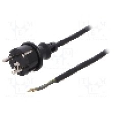 Cablu alimentare AC, 4.5m, 3 fire, culoare negru, cabluri, CEE 7/7 (E/F) mufa, SCHUKO mufa, PLASTROL - W-97268