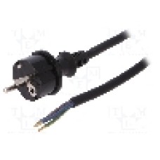 Cablu alimentare AC, 4.5m, 3 fire, culoare negru, cabluri, CEE 7/7 (E/F) mufa, SCHUKO mufa, PLASTROL - W-97273
