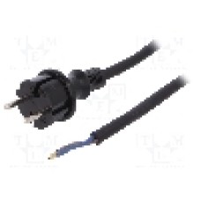 Cablu alimentare AC, 4m, 2 fire, culoare negru, cabluri, CEE 7/17 (C) mufa, PLASTROL - W-97199