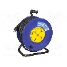 Cablu alimentare AC, 50m, 3 fire, culoare negru, CEE 7/3 (F) priza, CEE 7/7 (E/F) mufa, LOGILINK - LPS503