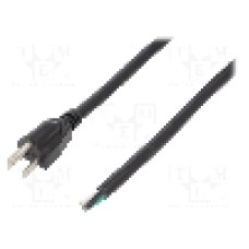 Cablu alimentare AC, 5m, 3 fire, culoare negru, cabluri, NEMA 5-15 (B) mufa, LIAN DUNG - 