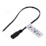 Cablu alimentare DC, cabluri, DC 5,5/2,1 soclu, negru, 0,25m, ESPE - KG216-000-213-0025