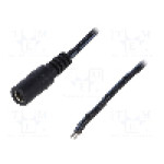 Cablu alimentare DC, cabluri, DC 5,5/2,1 soclu, negru, 1,46m, ESPE - KAB-1.5MGN2.1