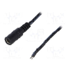 Cablu alimentare DC, cabluri, DC 5,5/2,1 soclu, negru, 1,46m, ESPE - KAB-1.5MGN2.1