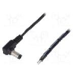 Cablu alimentare DC, cabluri, DC 5,5/2,5 mufa, negru, 1,46m, ESPE - KAB-1.5MWT2.5/L