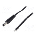 Cablu alimentare DC, cabluri, DC 5,5/2,5 mufa, negru, 1,46m, ESPE - KAB-1.5MWT2.5/S