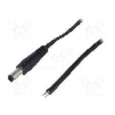 Cablu alimentare DC, cabluri, DC 5,5/2,5 mufa, negru, 1,46m, ESPE - KAB-1.5MWT2.5/S