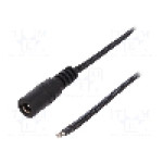 Cablu alimentare DC, cabluri, DC 5,5/2,5 soclu, negru, 1,46m, ESPE - KAB-1,5MGN2.5