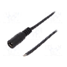 Cablu alimentare DC, cabluri, DC 5,5/2,5 soclu, negru, 1,46m, ESPE - KAB-1,5MGN2.5