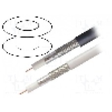 Cablu coaxial, H126, RG6, 1m, dublu ecranat, fara halogen, 75Ω, BELDEN, H126D03.00B100 Cablu coaxial, H126, RG6, 1m, dublu ecranat, fara halogen, 75Ω, BELDEN, H126D03.00B100