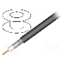 Cablu coaxial, RG11, 1m, dublu ecranat, 75Ω, TELESTE, S1177BVCU