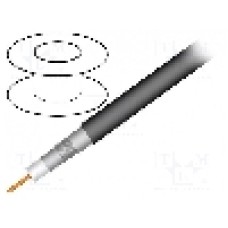 Cablu coaxial, RG11, 1m, triplu ecranat, 75Ω, TELESTE, S1160BEFT